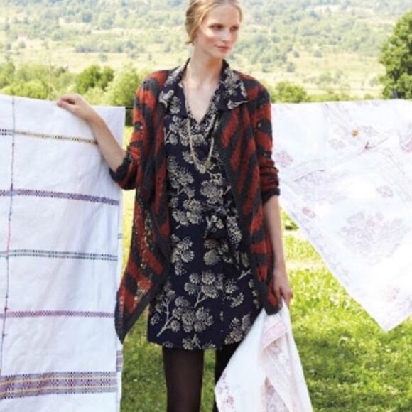 Anthropologie Guinevere Loose Stripe Cardigan - Picture 7 of 8